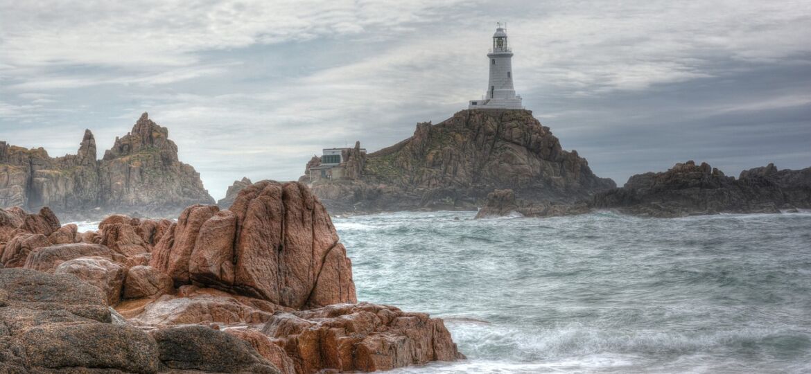 Lighthouse Rocky Shore