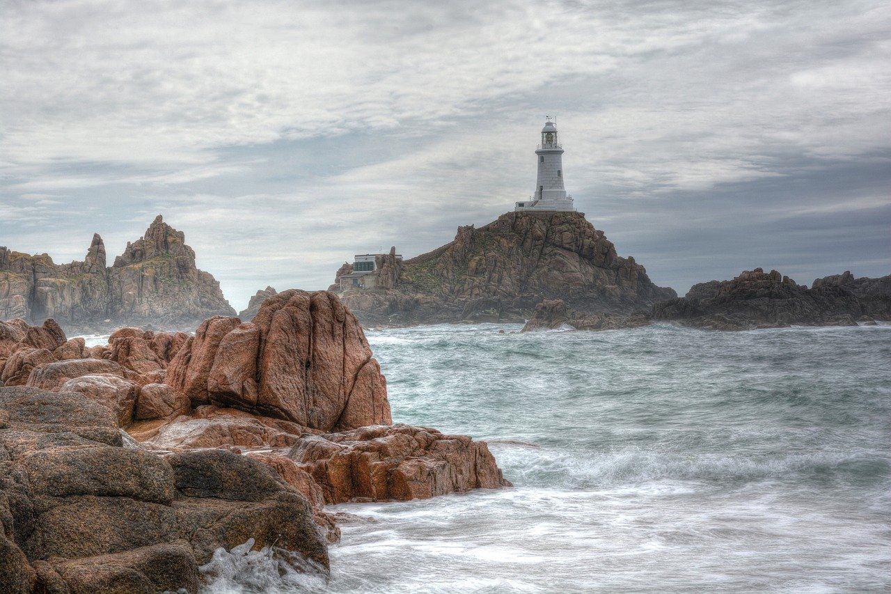 Lighthouse Rocky Shore